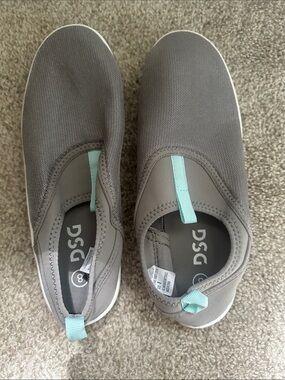 DSG Gray Water Shoes with Mint Pull Tabs